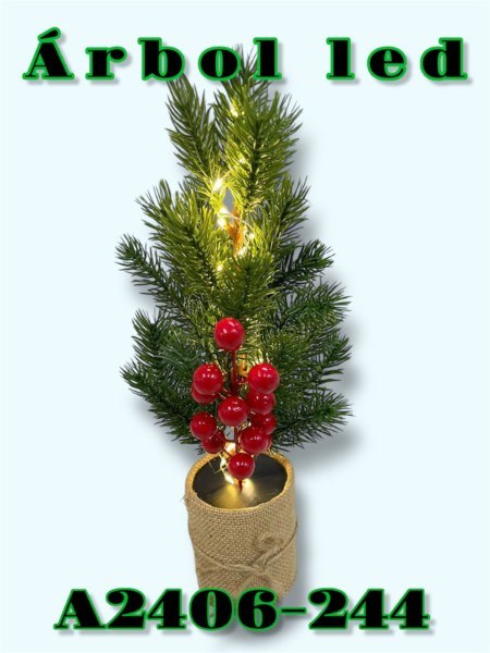 ARBUSTO DECORATIVO CON LUCES LED A2406-244