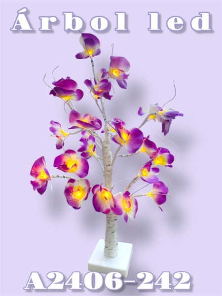 ARBUSTO DECORATIVO CON LUCES LED A2406-242