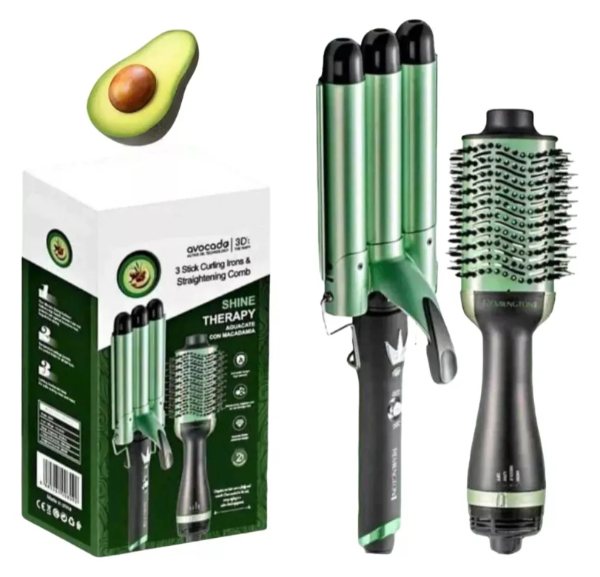 COMBO DE CEPILLO SECADOR Y RIZADOR SIRENA RE-2507