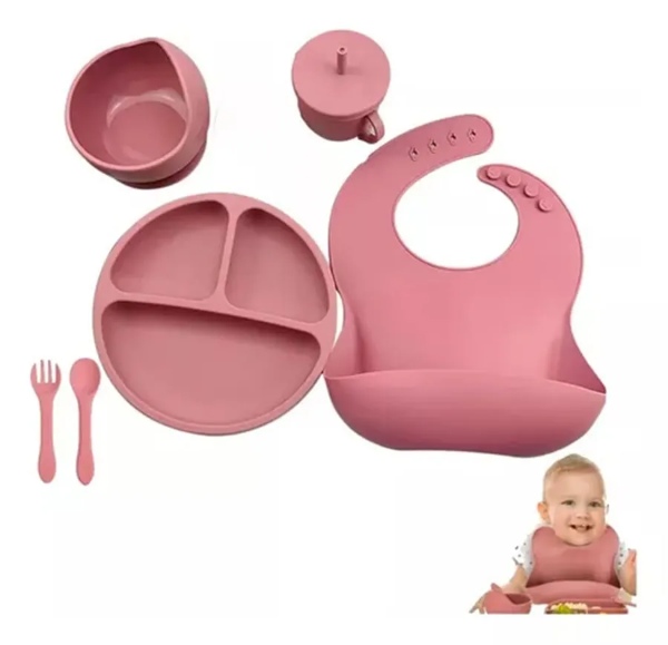 VAJILLA DE SILICONA PARA BEBES YS-668