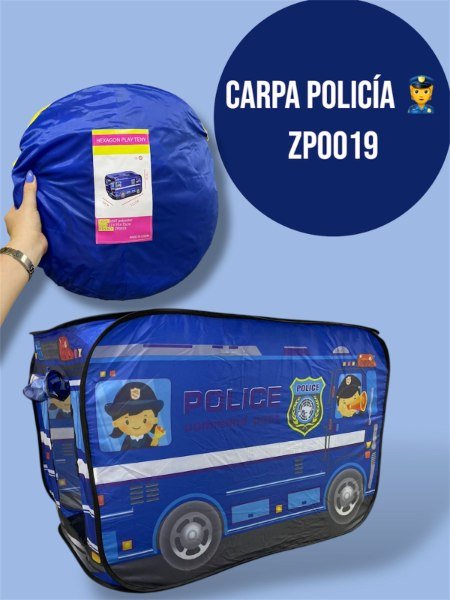 CASA DE JUEGOS PLEGABLE POLICIA ZP0019