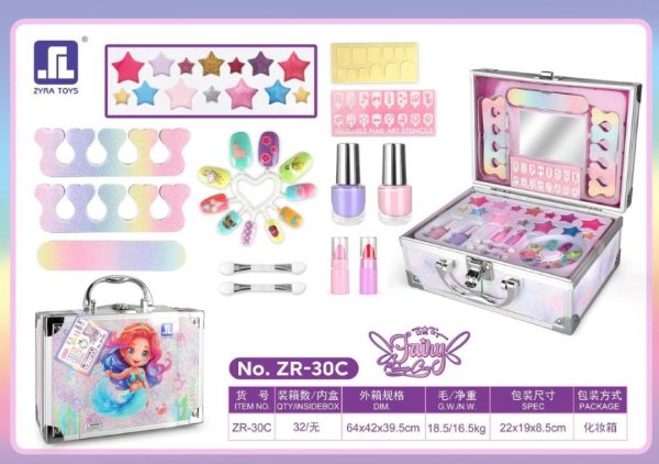 SET MALETA DE MAQUILLAJE ZR-30C