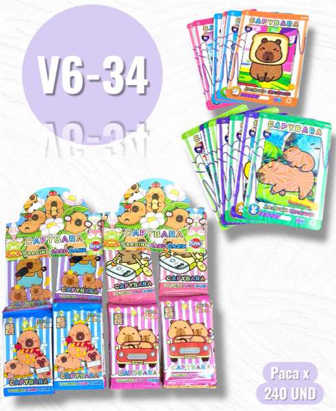 TARJETAS COLECCIONABLES V6-34