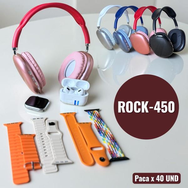 COMBO DE RELOJ Y DIADEMA ROCK-450