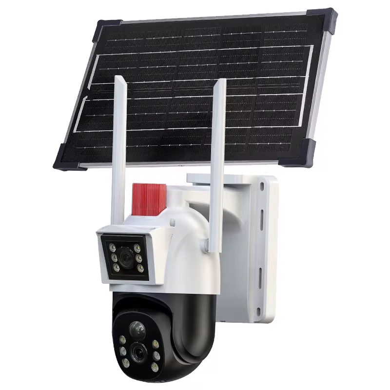 Cámara De Seguridad 2 En 1 Solar