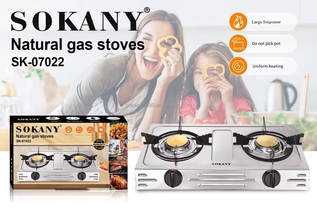 Estufa Sokany 2 Puestos Sk-07022